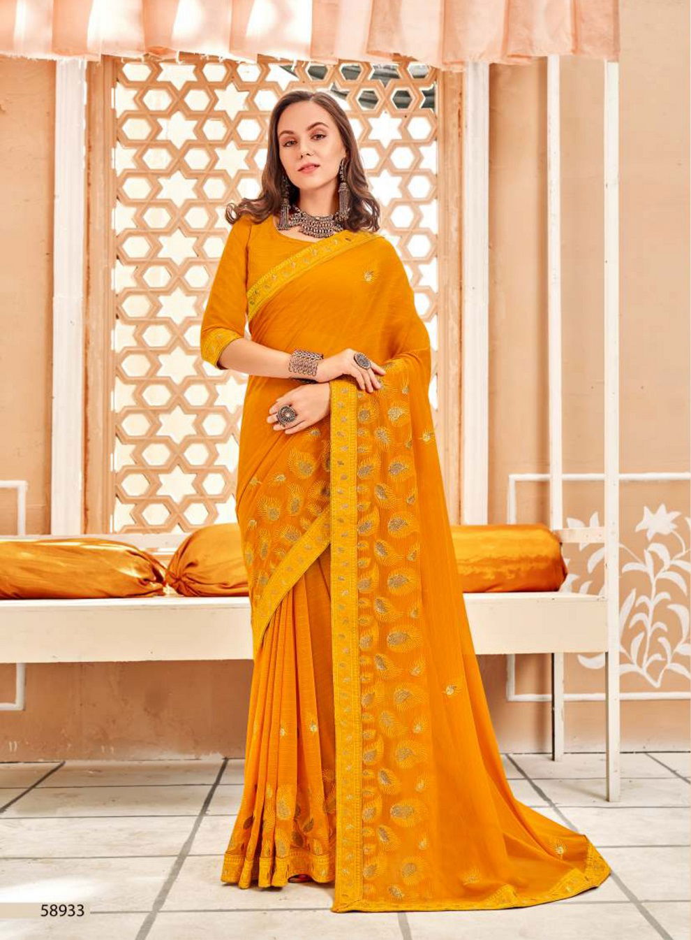 Kalista Manali New Exclusive Wear Vichitra Silk Fancy  Saree Collection
